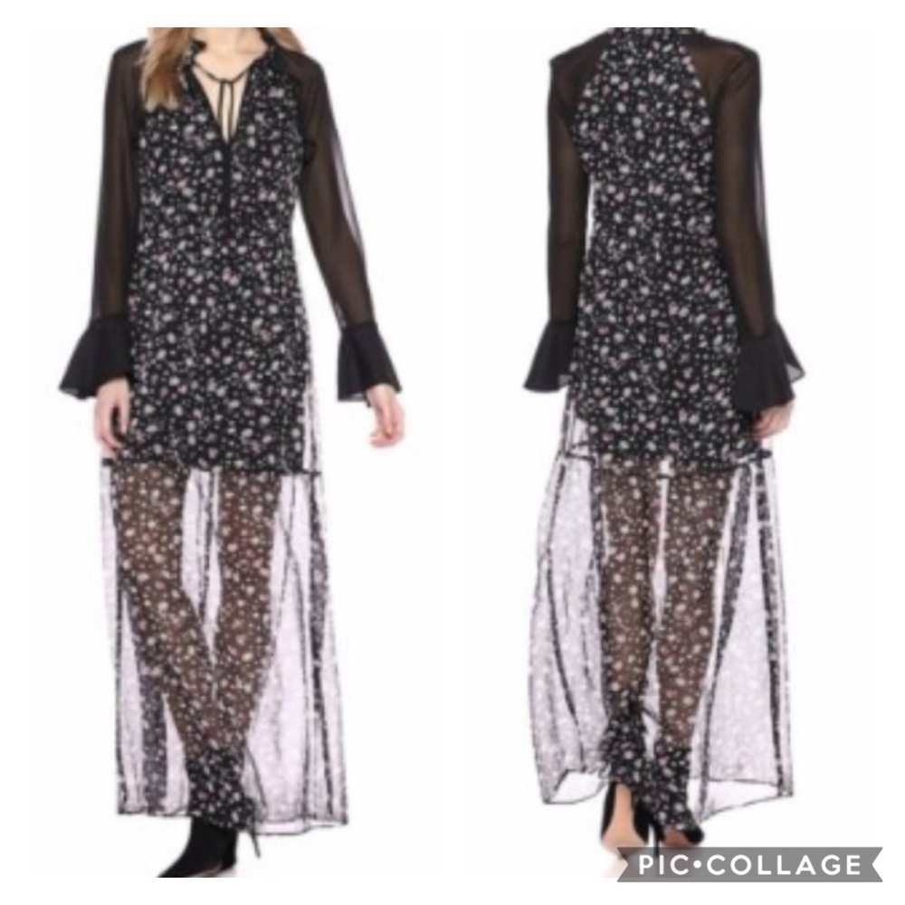 BCBGeneration Floral Maxi Dress Size S